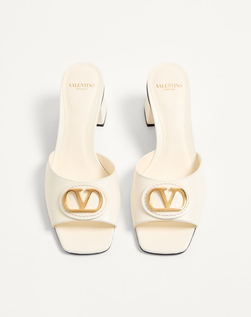 Slide VLogo signature sandaal van kalfsleer, 60 mm