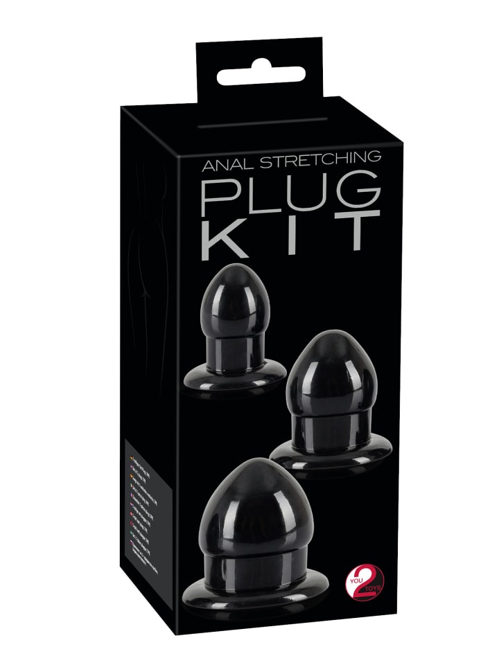 You2Toys Analplug Anal Stretching Plug Kit in schwarz günstig kaufen 6 cm