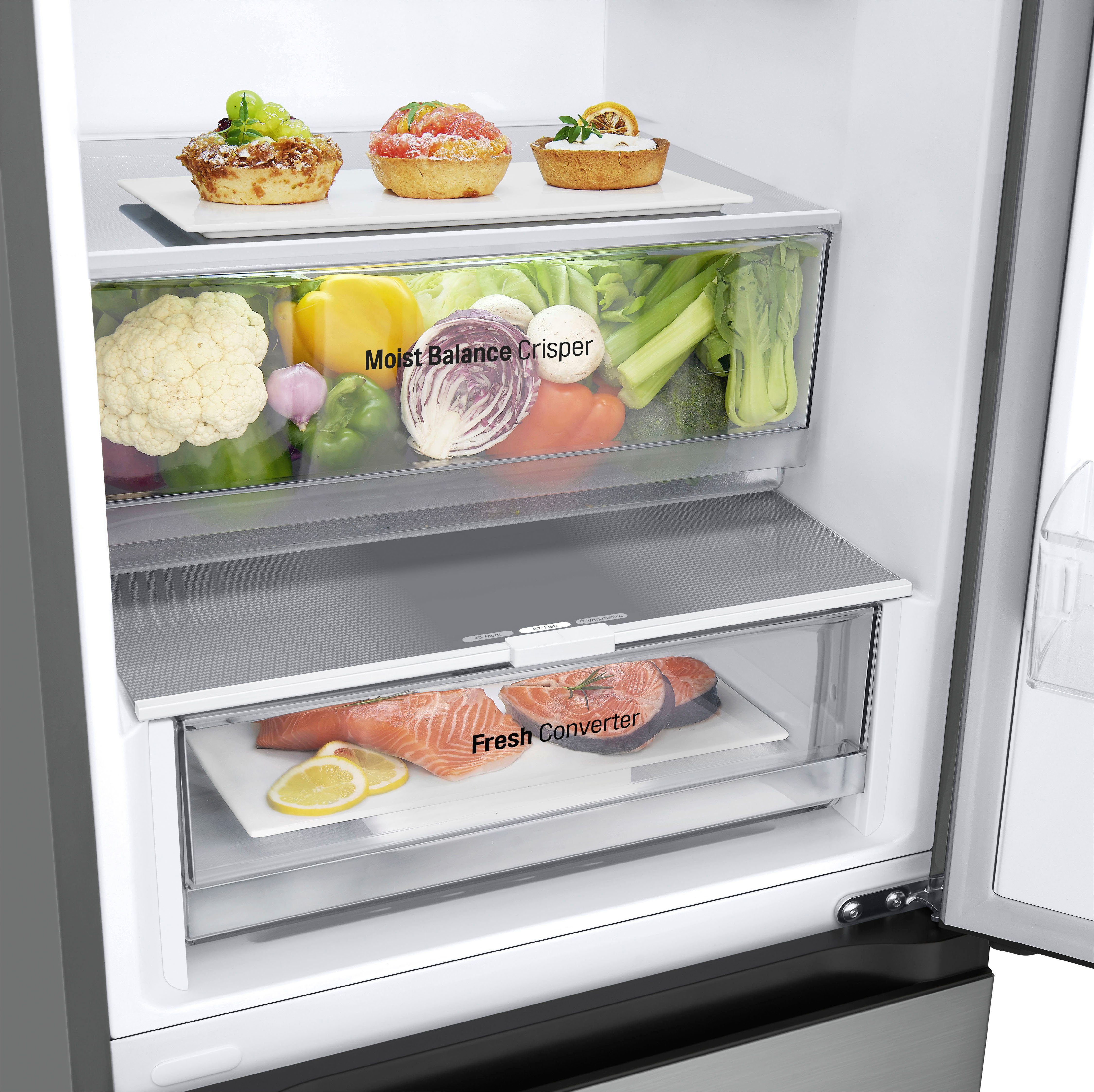 LG Kühl-/Gefrierkombination Serie 3 GBV3200CPY, 203 cm hoch, 59,5 cm breit