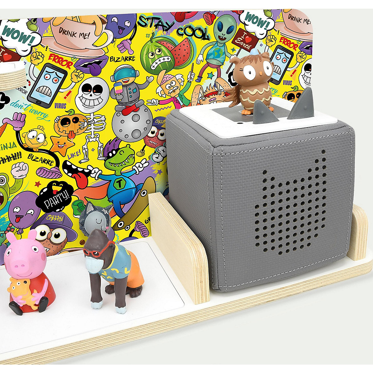 Regal für Musikbox Emoji, klein - geeignet für Toniebox