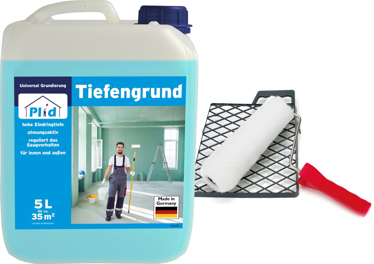Plid Premium Tiefengrund Tapetengrundierung Grundierung Weiß