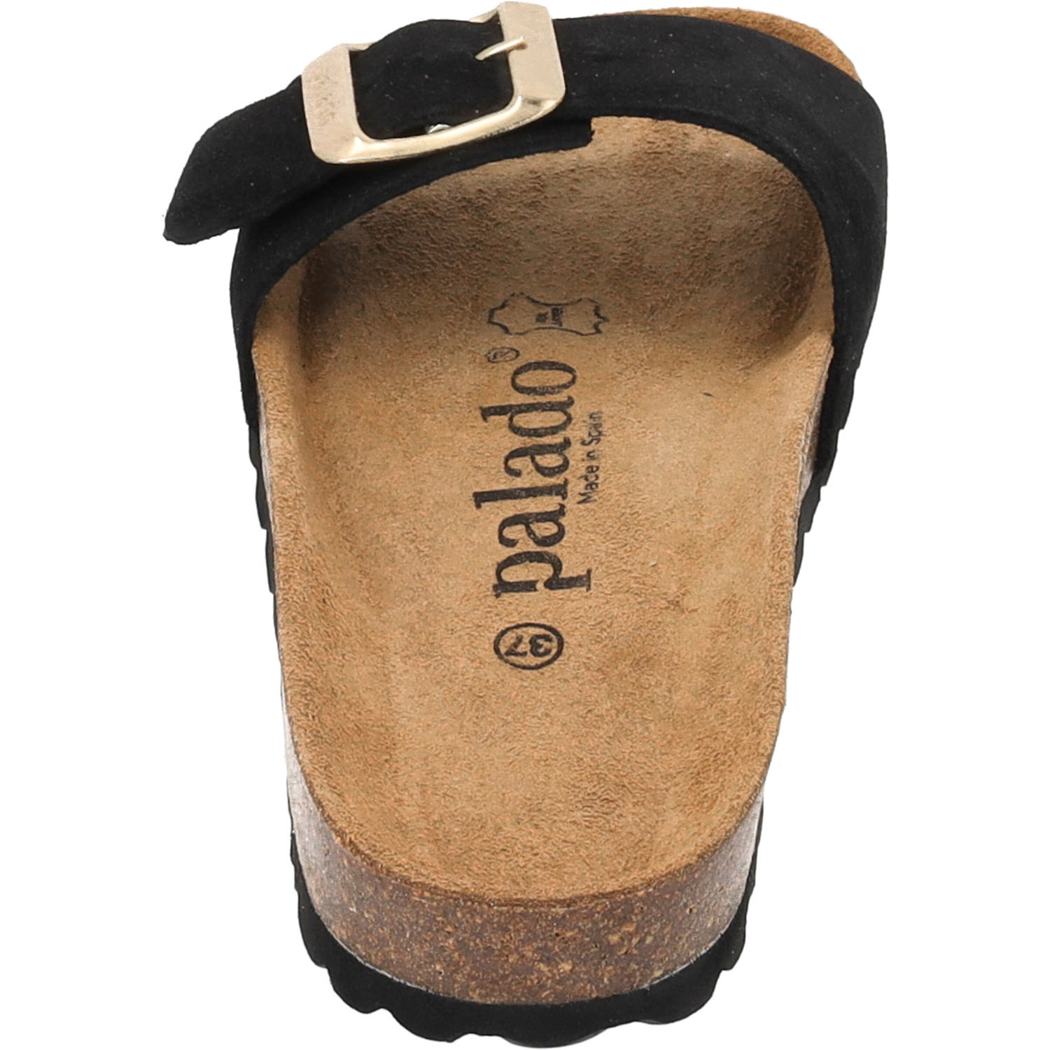 Palado Malta EGS Suede Premium Leather, Pantoletten, Damen, Schwarz