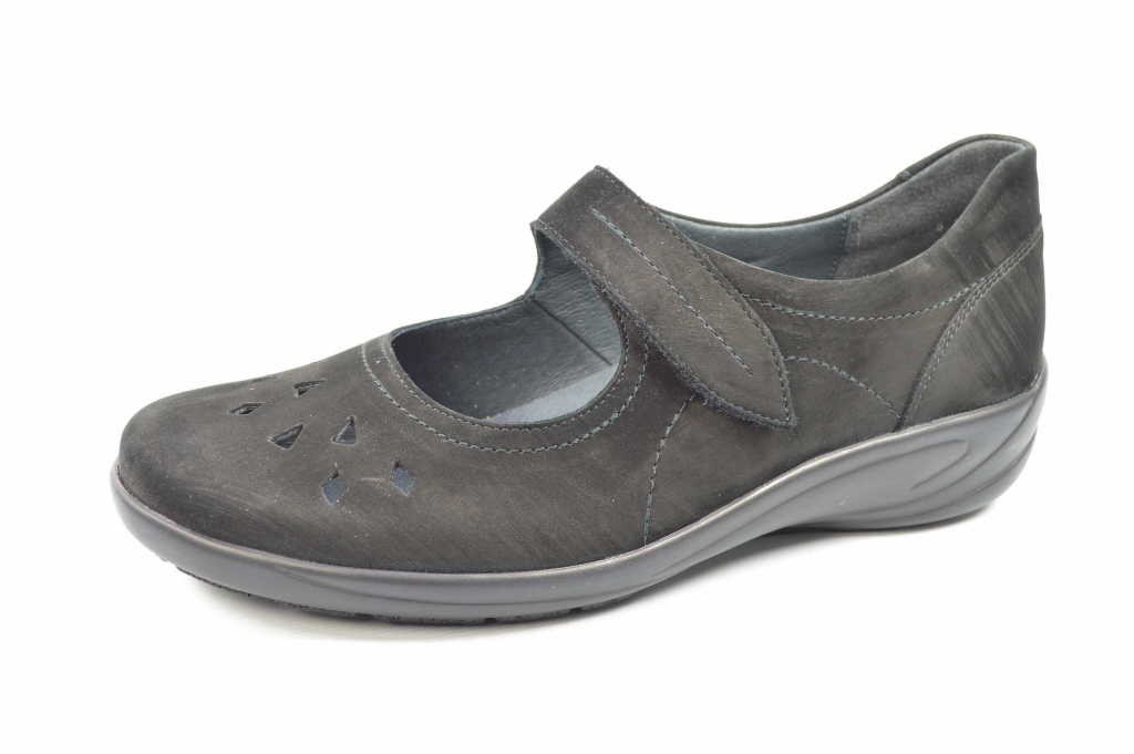 SEMLER Komfort Slipper schwarz