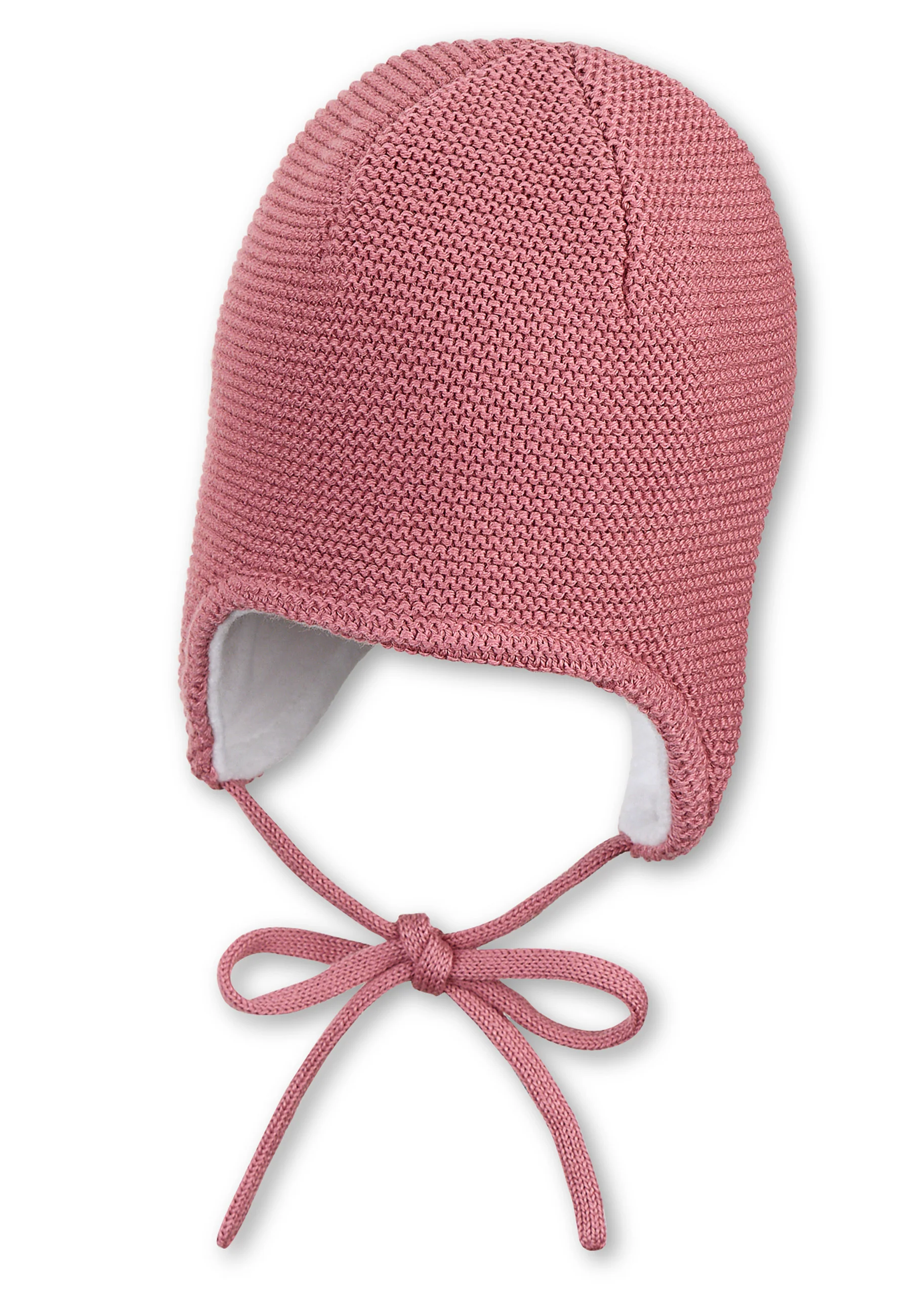GOTS Strickmütze gefüttert mit Baumwollfleece