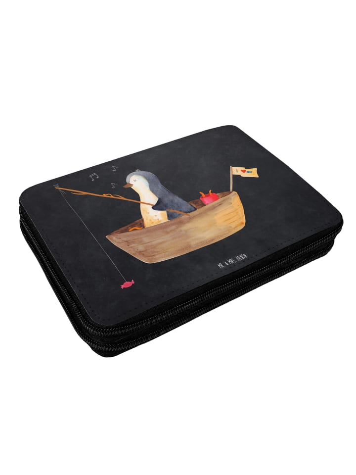 Mr. & Mrs. Panda Federmappe Pinguin Angelboot ohne Spruch in Kreidetafel günstig kaufen onesize