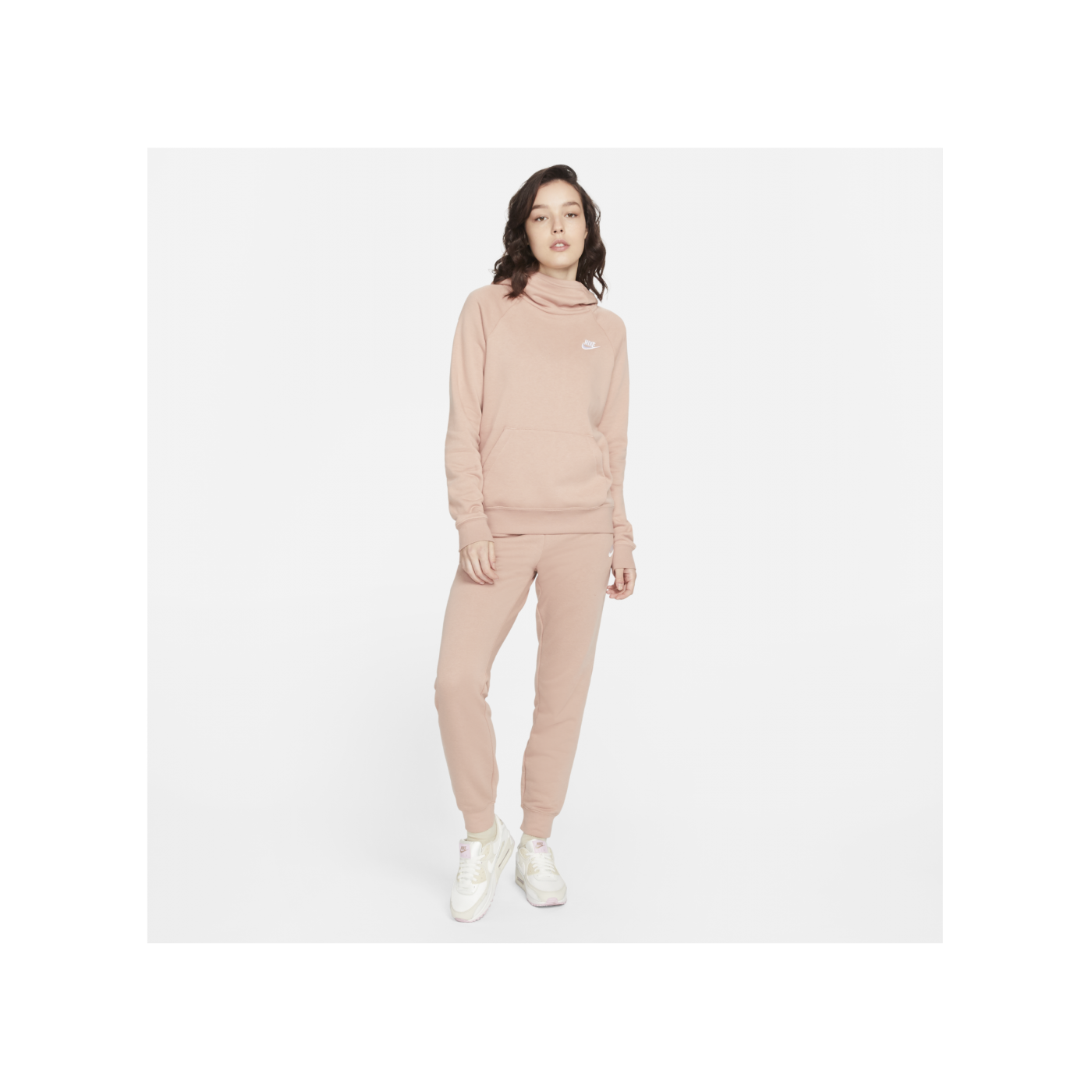 Nike Essential Hoody Damen Rosa Weiss F609