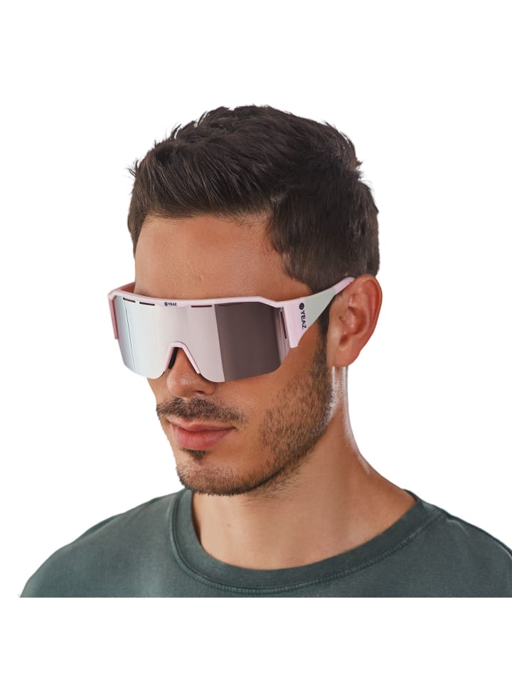 YEAZ SUNVIBE Sport-Sonnenbrille Black/Silver in rosa / rosa günstig kaufen onesize
