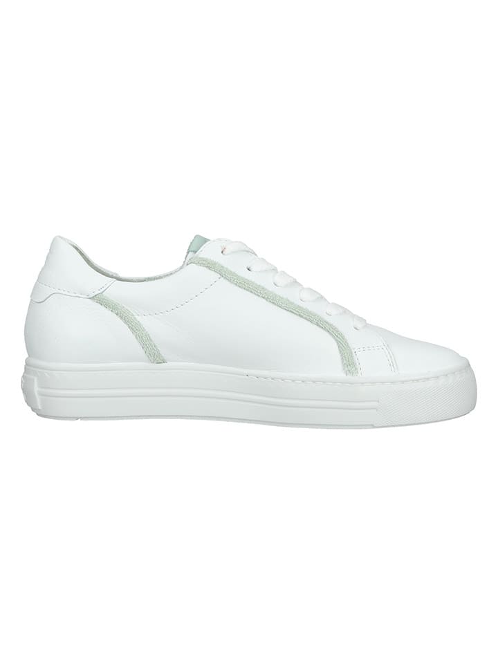Paul Green Leder-Sneakers in Weiß günstig kaufen