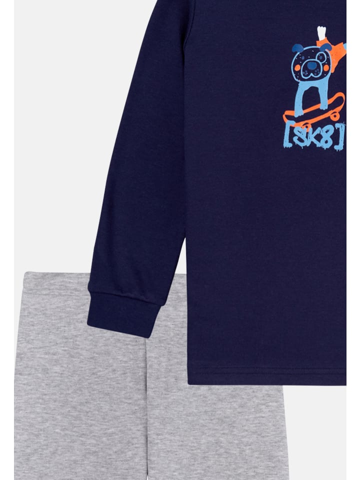 Schiesser Schlafanzug Boys World in Dunkelblau günstig kaufen
