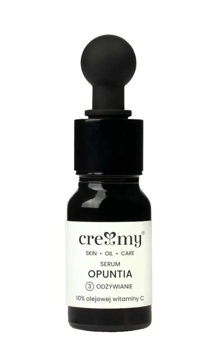 Kremasti serum za lice protiv starenja s uljem Opuntia i vitaminom C 10% 10 ml