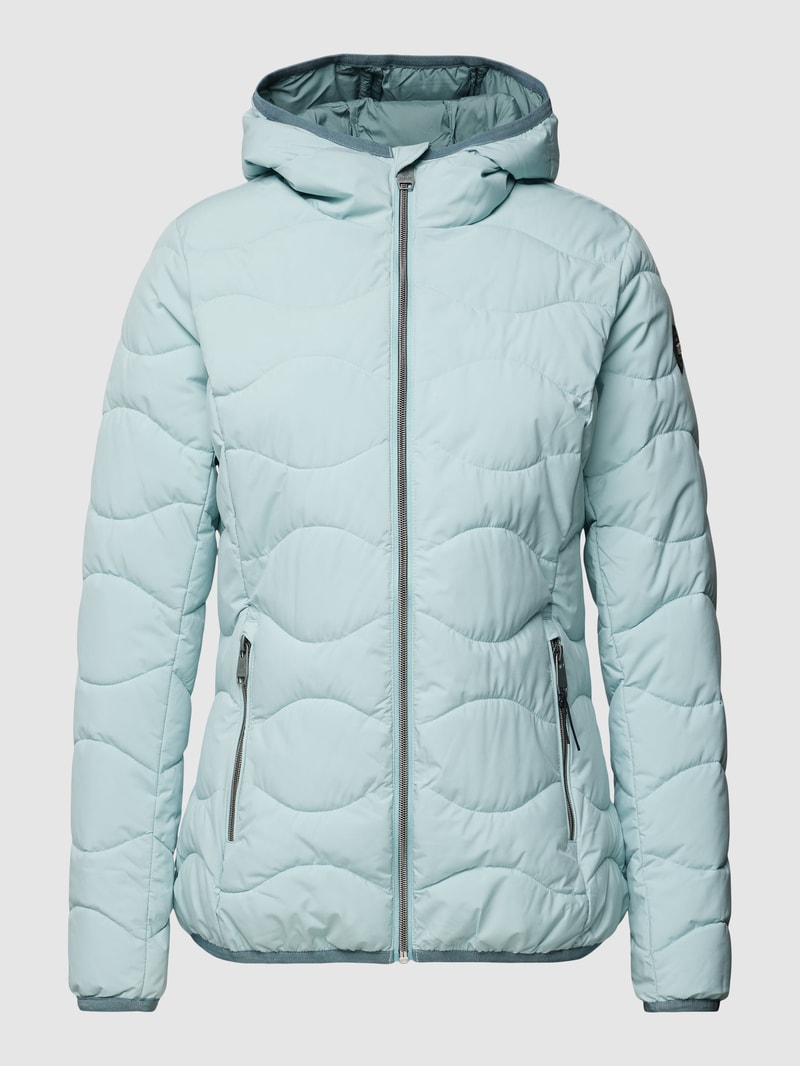 Jacke mit Label-Details in hellblau