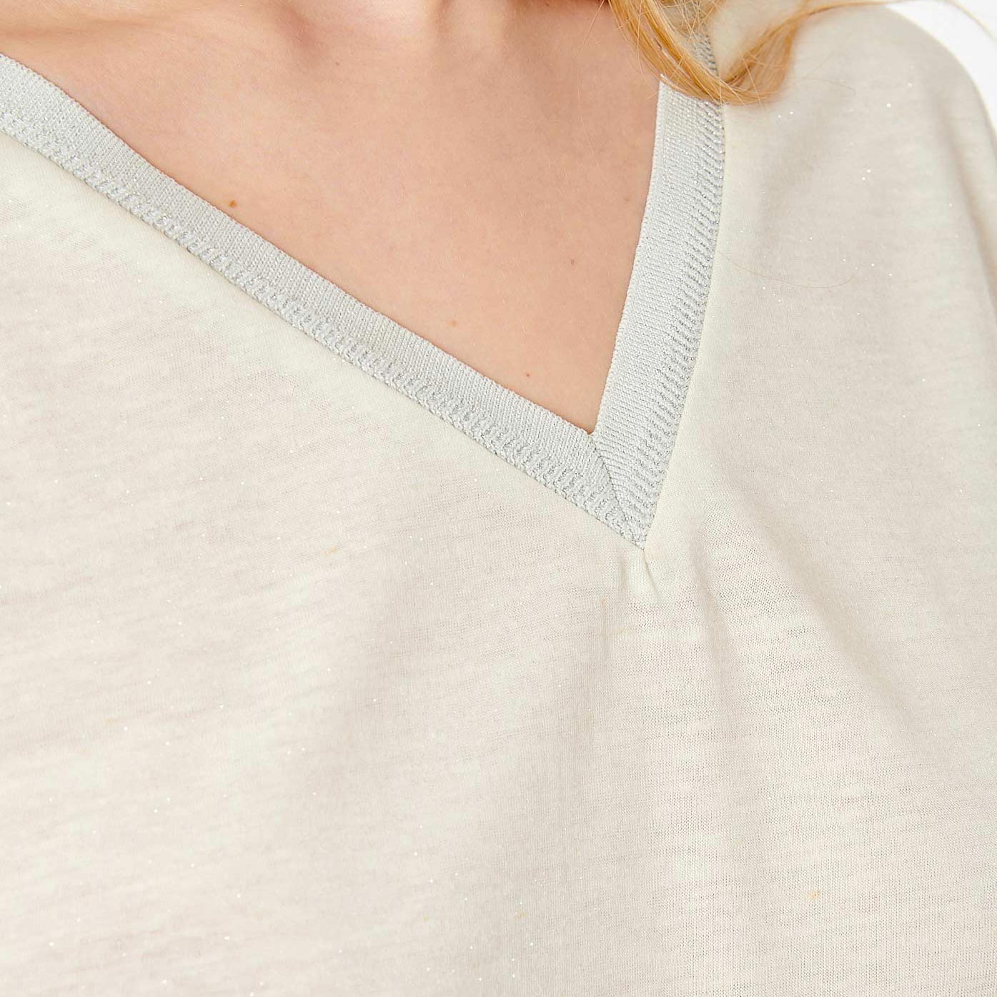 JAIME  T-shirt blanc pailleté Femme