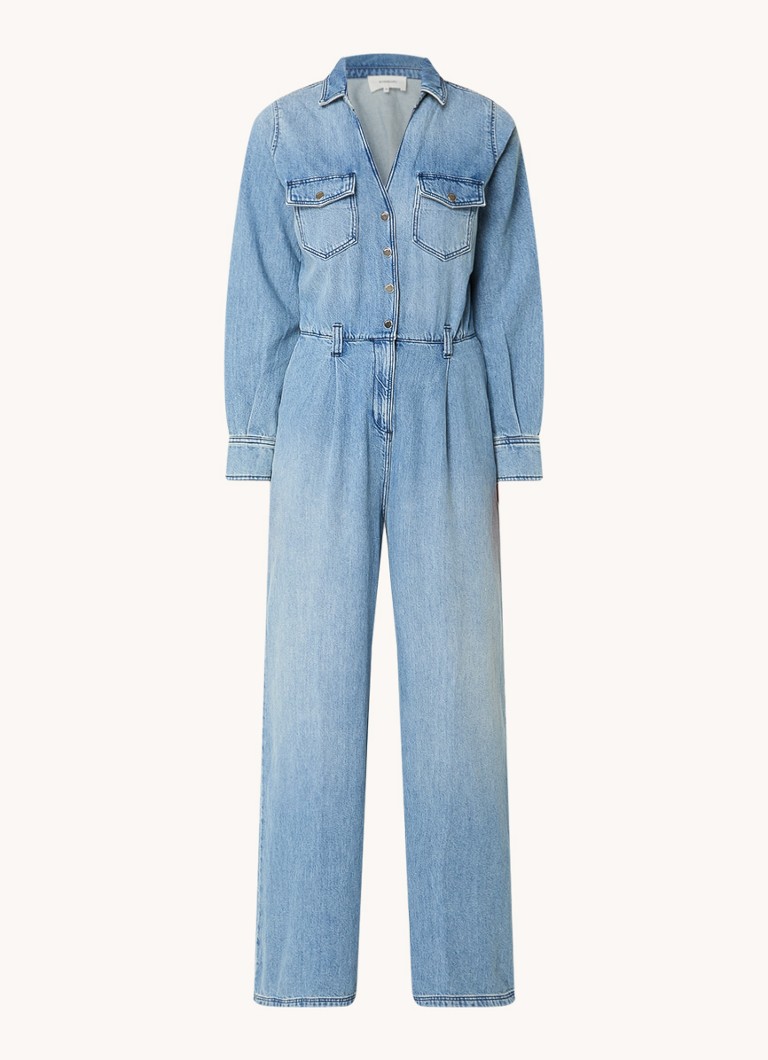 Salopetă din denim Ba&sh cu buzunare laterale