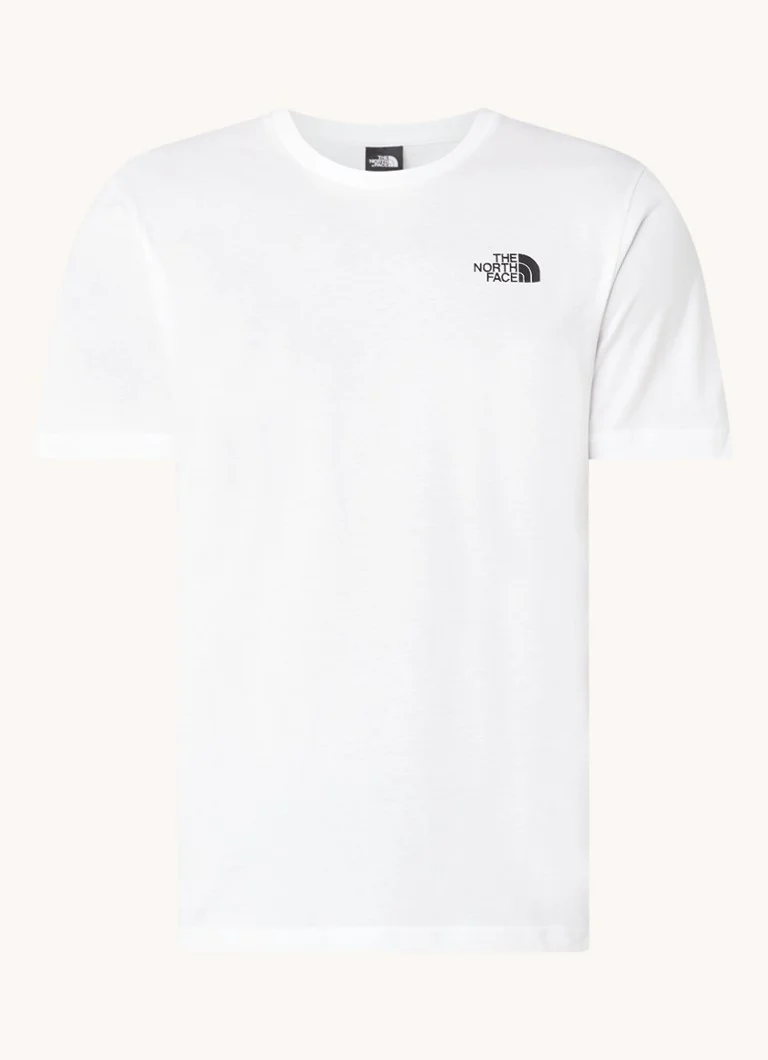 The North Face  T-shirt met logo- en backprint