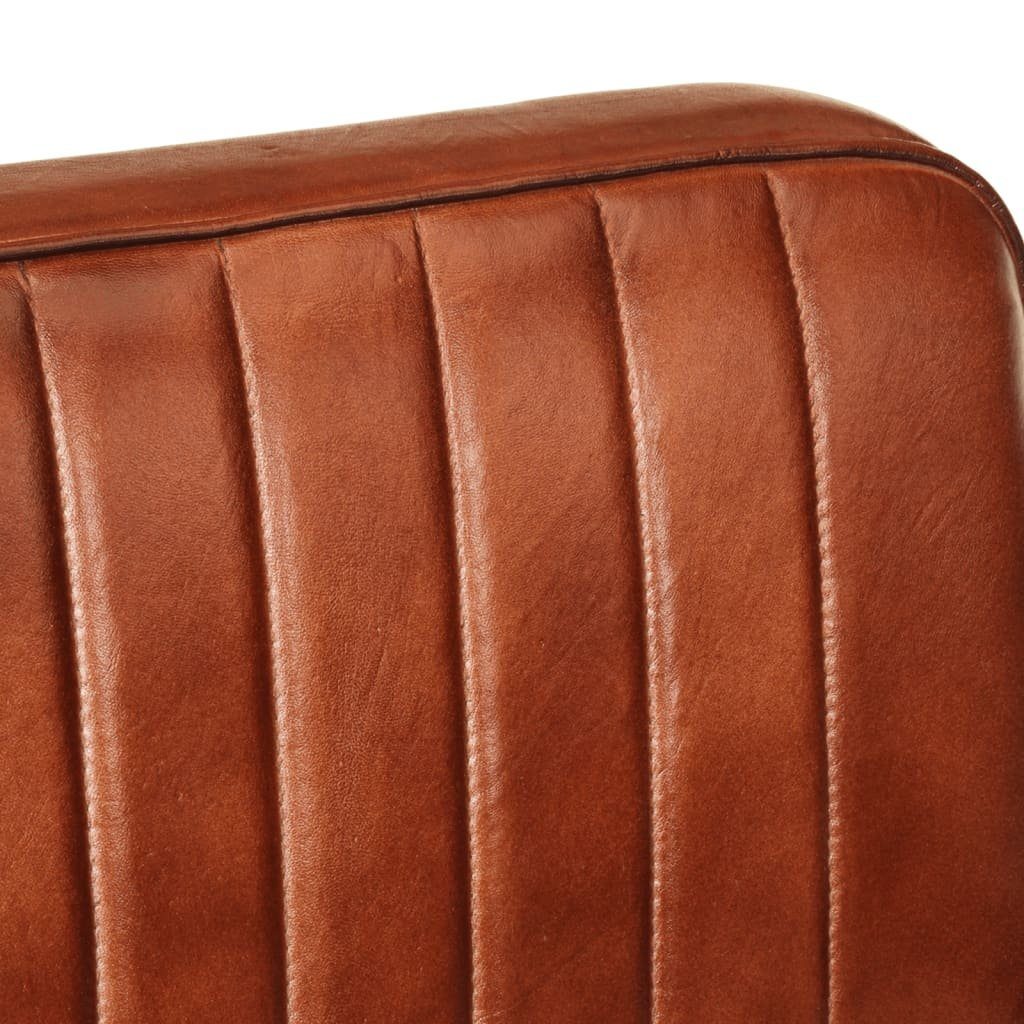 vidaXL Sessel Sessel Braun Echtleder (1-St)
