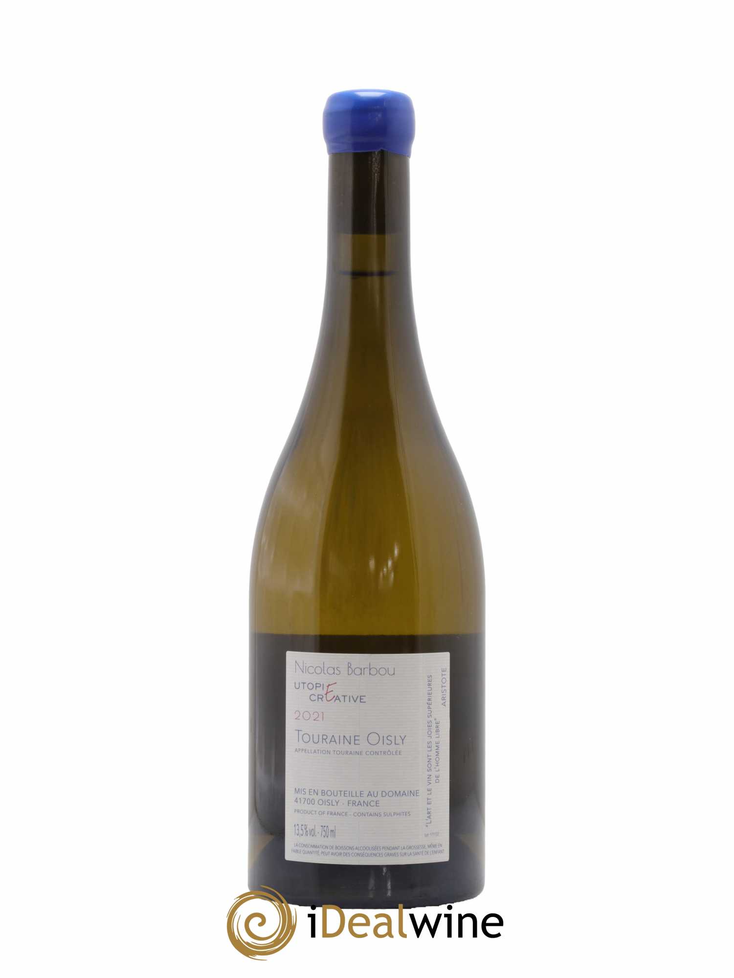 Touraine Oisly Utopie Créative Nicolas Barbou  2021 - Lot de 1 Bouteille