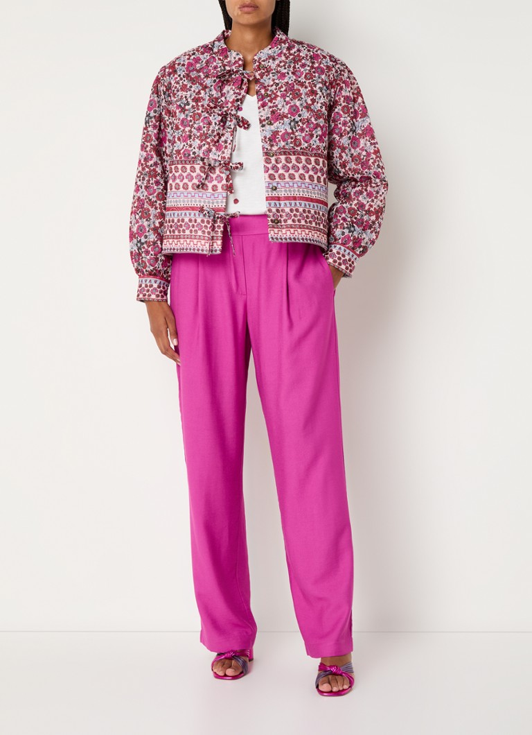 Chaqueta Patty de Fabienne Chapot, con estampado floral y de lúrex.
