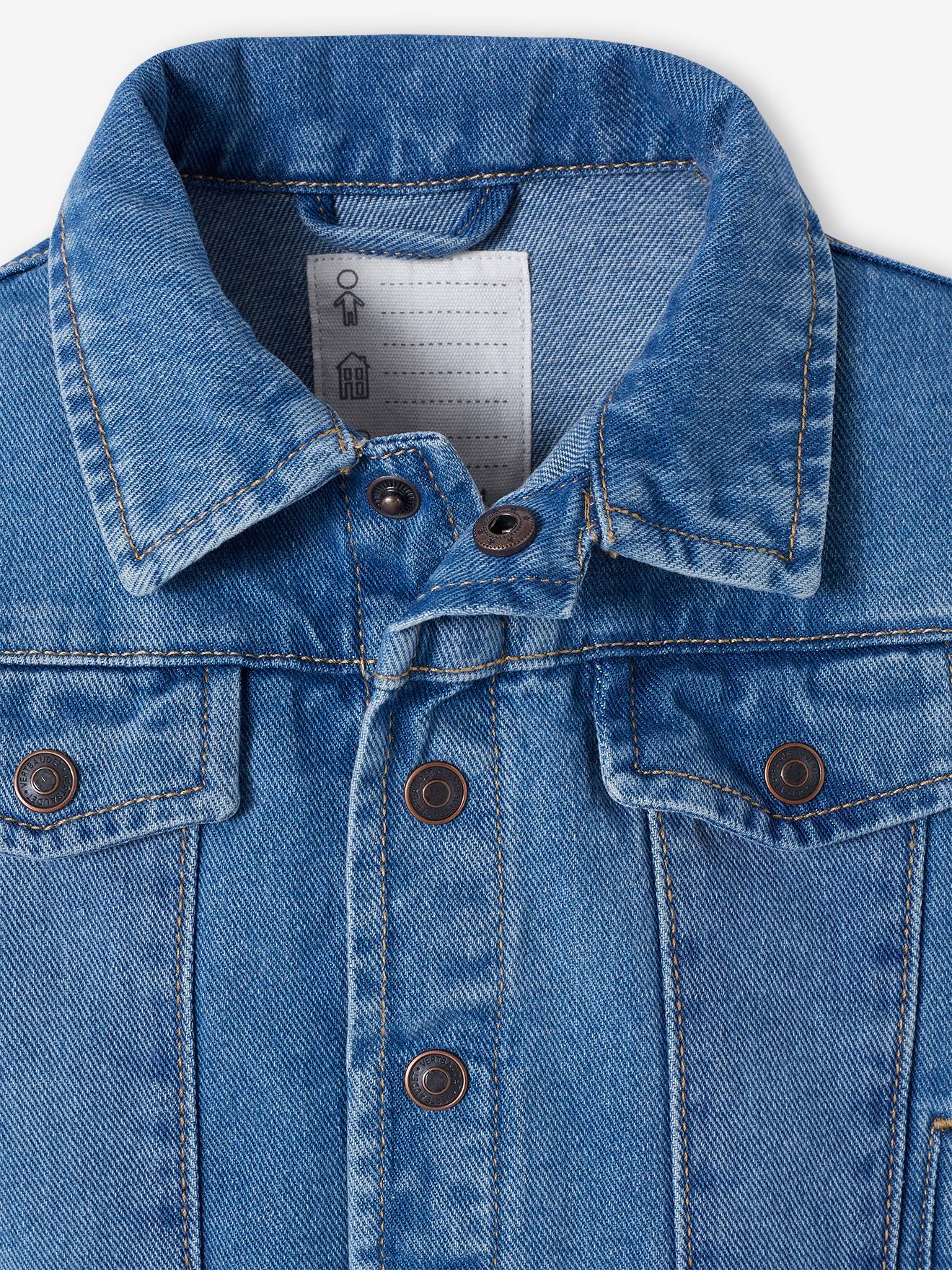 Vertbaudet Baby Jeansjacke Oeko-Tex - blue stone