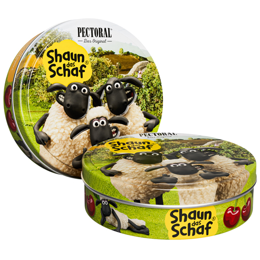 PECTORAL für Kinder Shaun das Schaf Dose Schafe  60 g  Bonbons