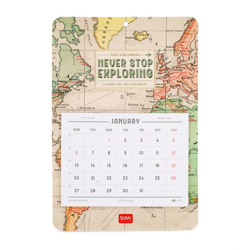 Calendario de pared con 13 meses - 2025