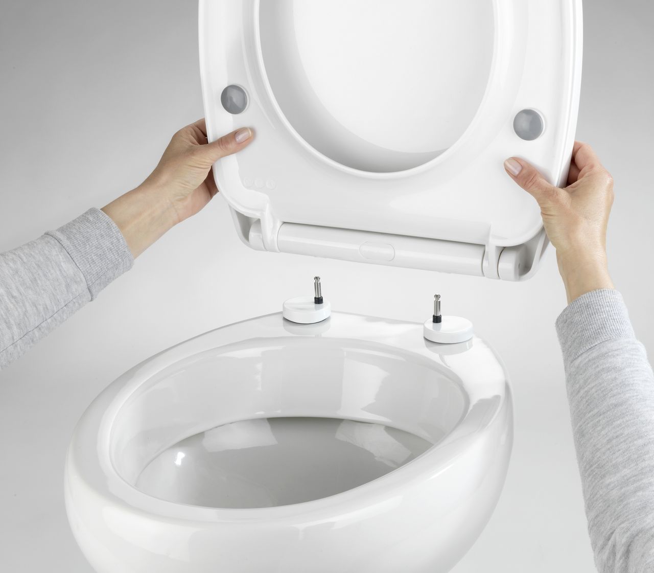 Wenko Toilettensitz Tavola, WC-Sitz mit Absenkautomatik und Schnellbefestigung