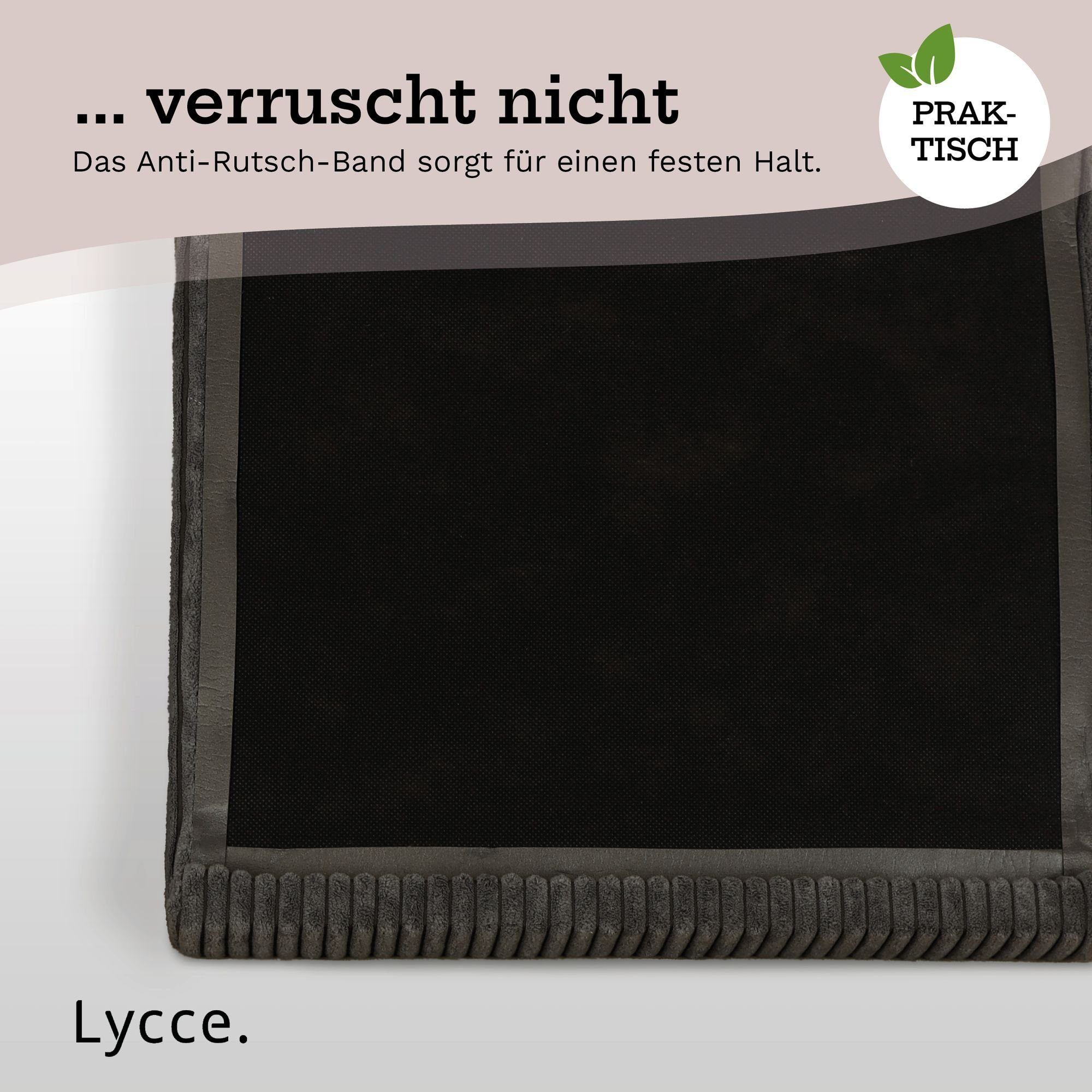 animal-design Bankauflage Klemmkissen 1 Leiste Cordstoff extra Polsterung, für Banktiefe ab 35cm