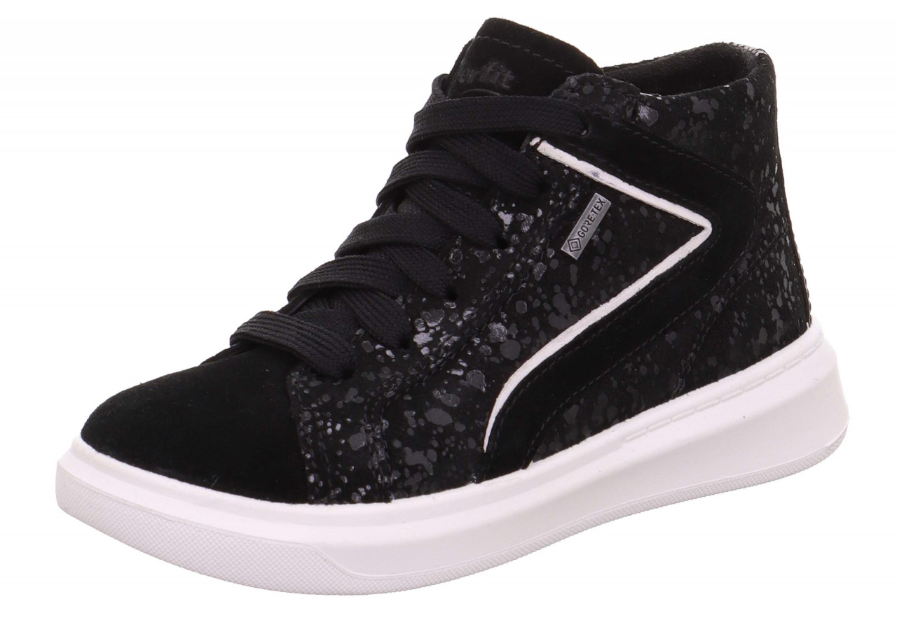 COSMO - SchwarzSneaker high mit Reißverschluss