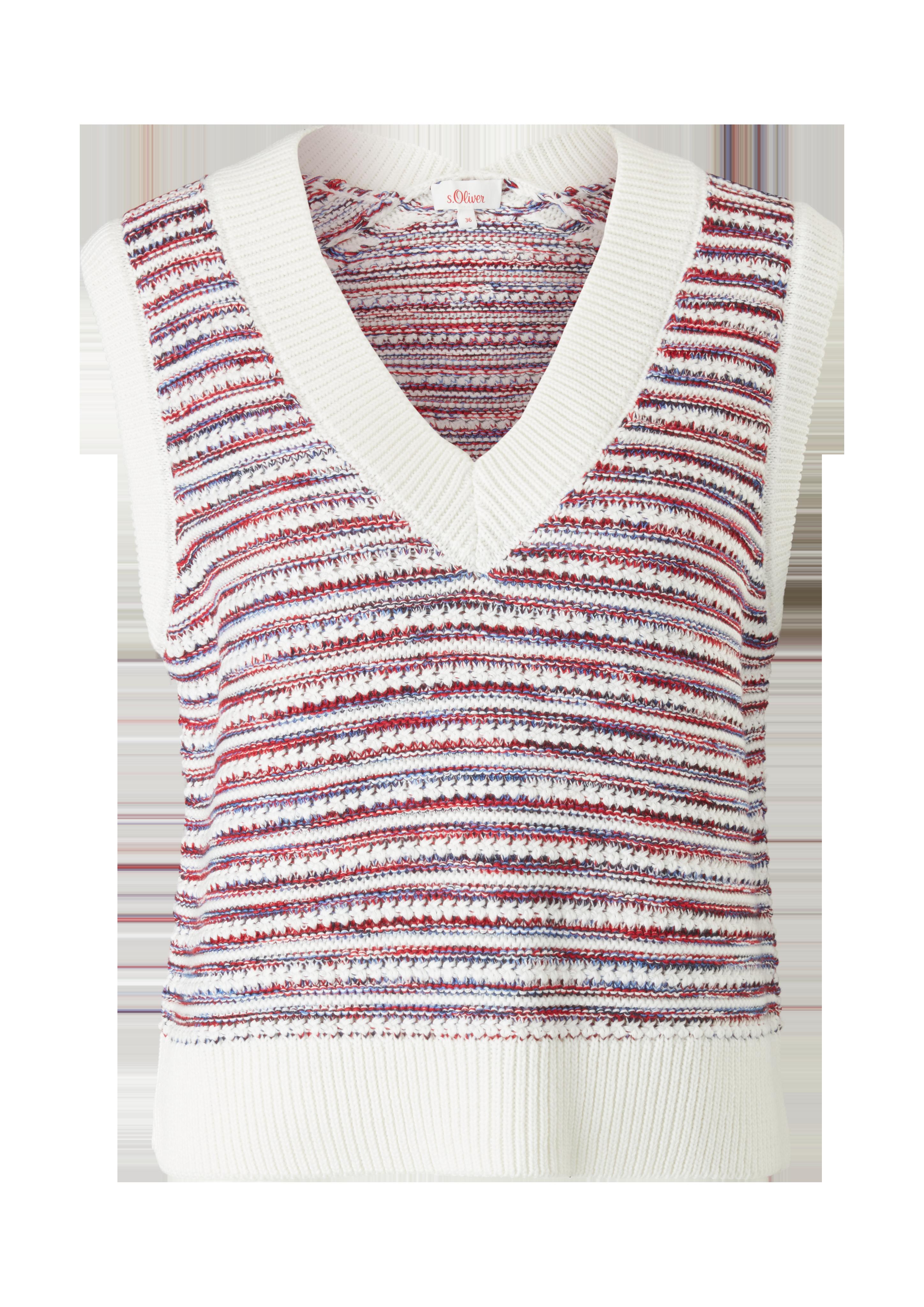 Pullunder mit Strickmuster  2125122-02X1