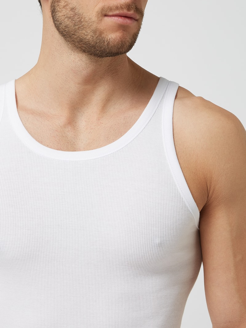 Tanktop aus Baumwolle im 2er-Pack in weiß