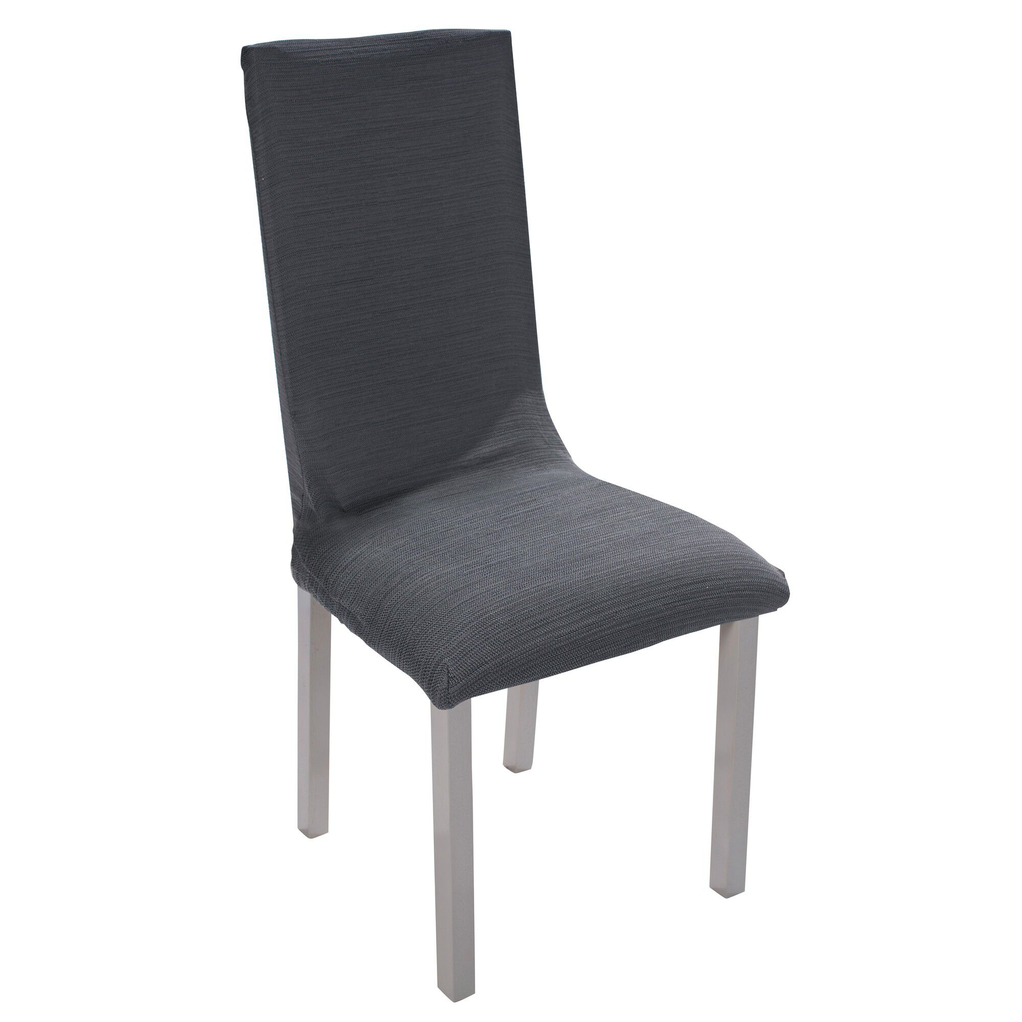 Housse chaise unie extensible