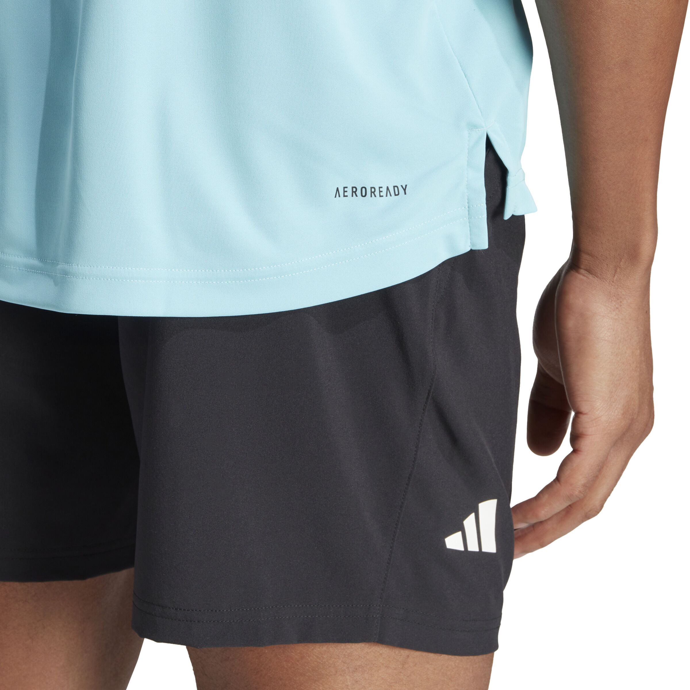 Club 3 Stripes Polo Herren - Hellblau