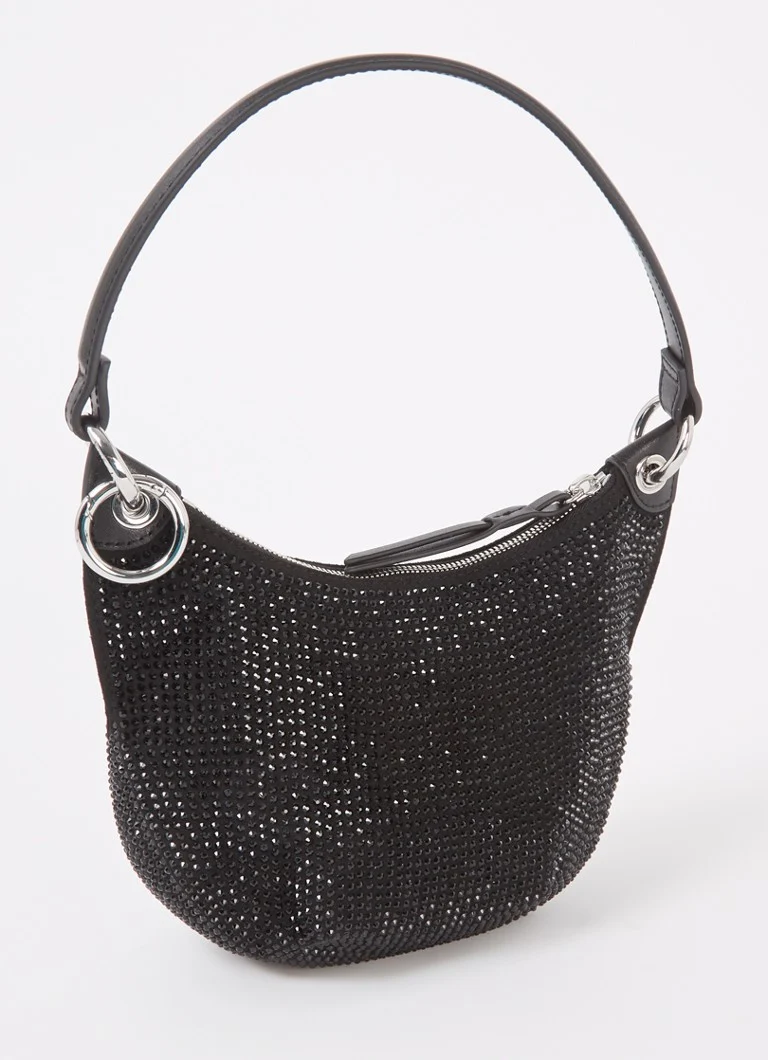 ba&sh Swing shoulder bag with detachable shoulder strap and rhinestones