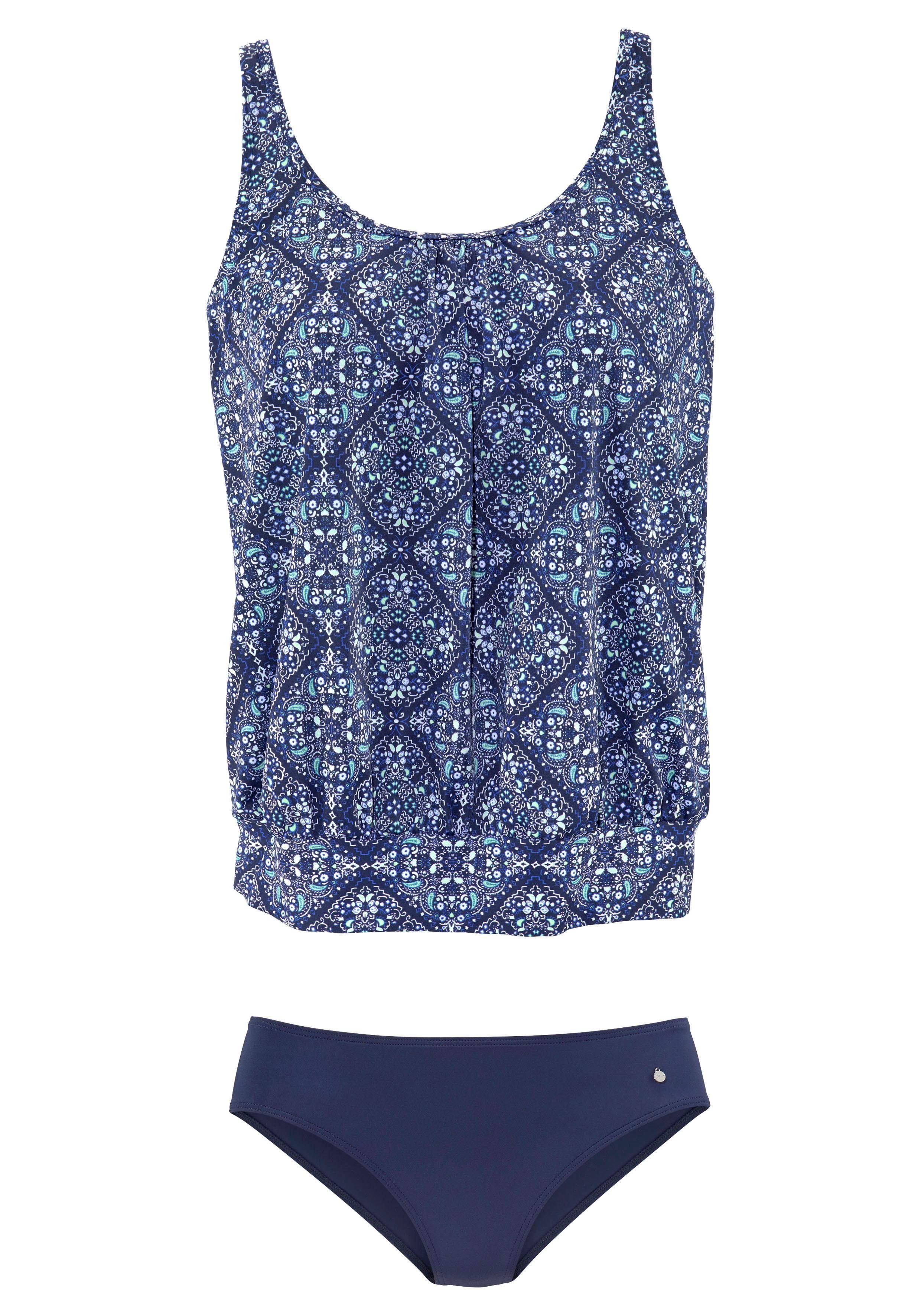s.Oliver Oversize-Tankini im Rauten-Design