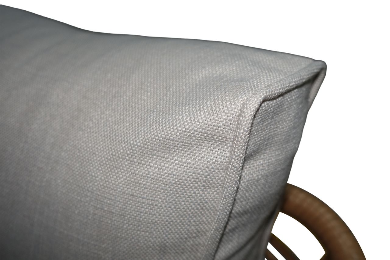 Happy Home Happy Home Eck-Loungeset 8tlg. HGS47-BEI helles Rattan mit Sitzkissen in beige