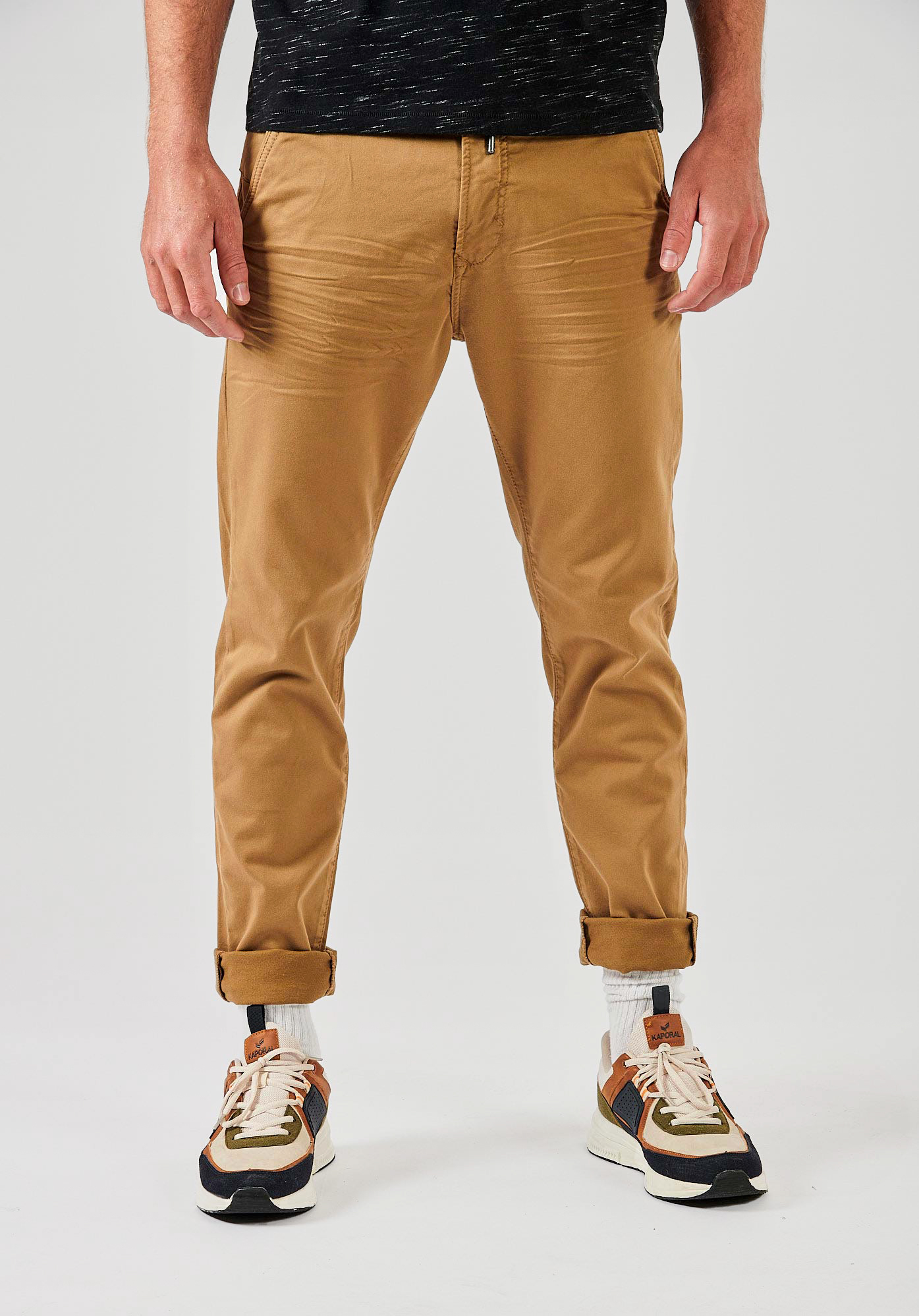 IRWIX  Jean slim relaxed beige homme