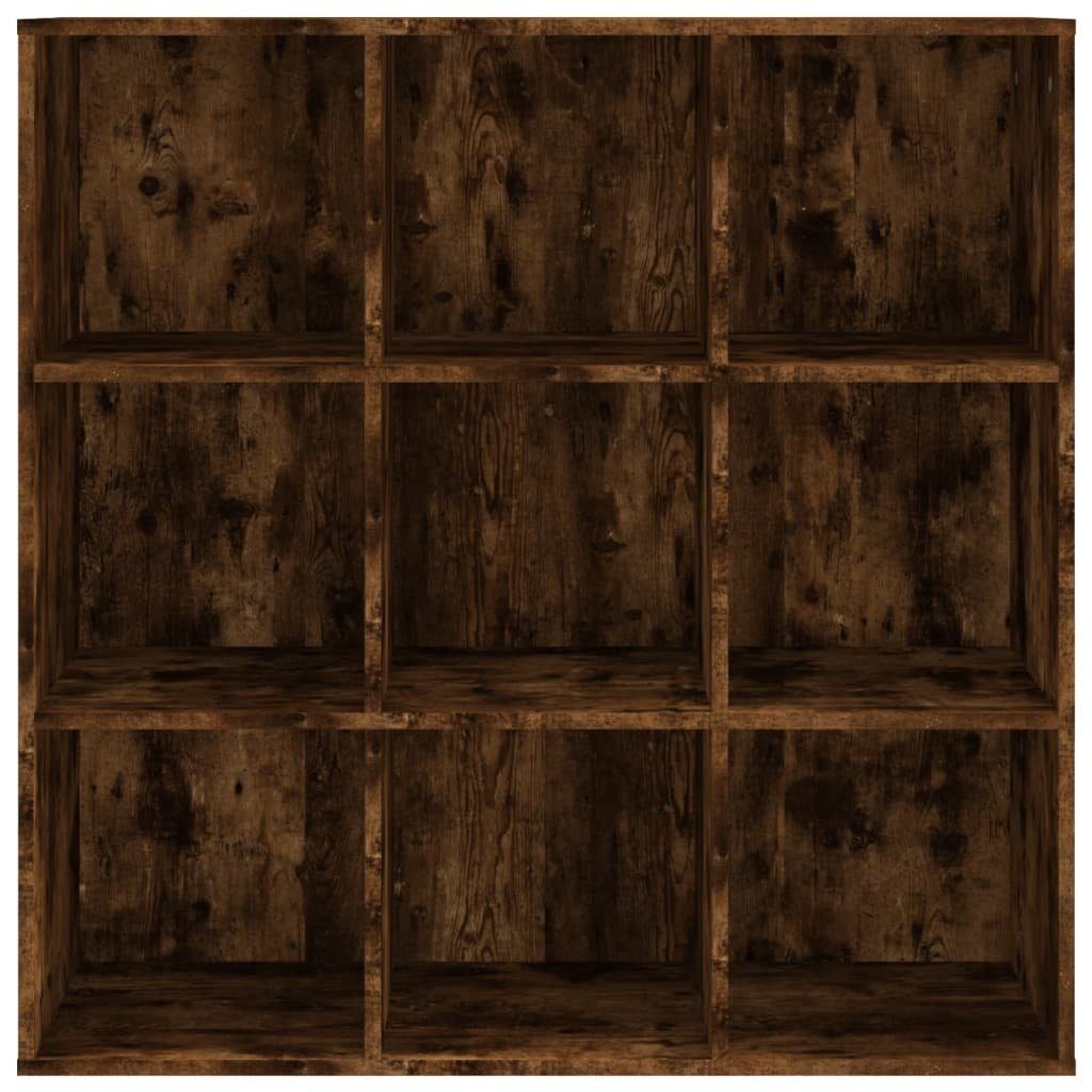 vidaXL Bücherregal Bücherschrank Räuchereiche 98x30x98 cm, 1-tlg.