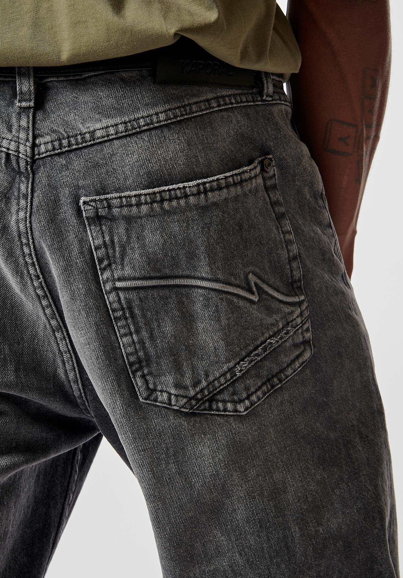 DATTE  Jean straight gris homme