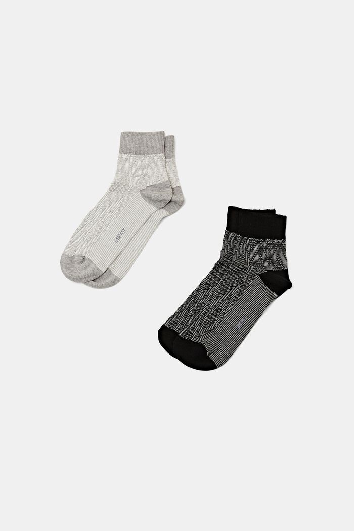 2er-Set strukturierte Socken