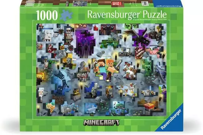 Puzzle 1000 Teile - Minecraft Mobs