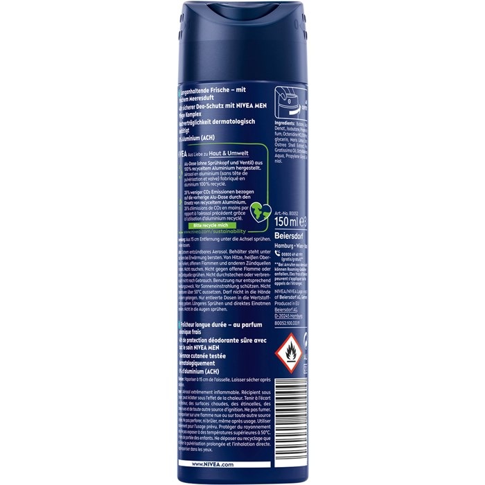 Fresh Ocean Deodorant Spray