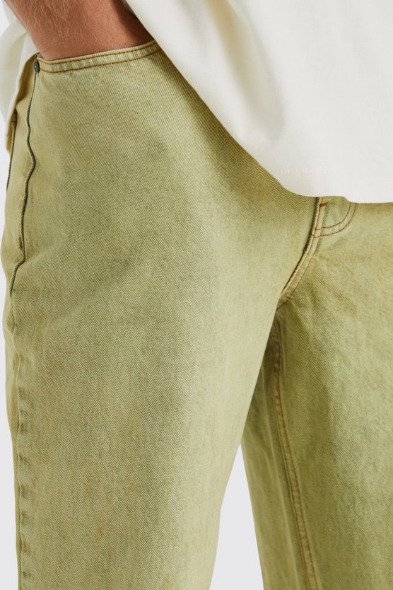 Tall lockere Jeans mit Acid-Waschung