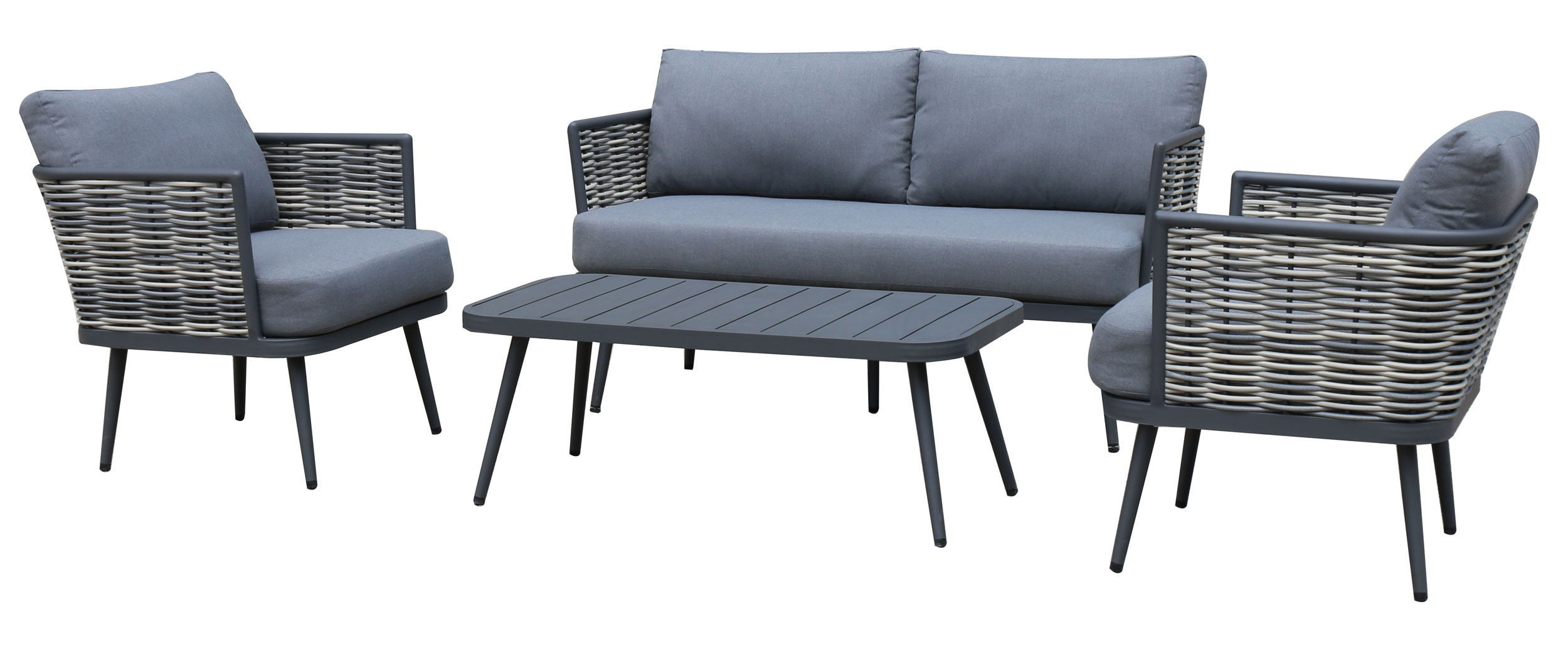 OUTDOORGartenlounge Alu 4-teilig
