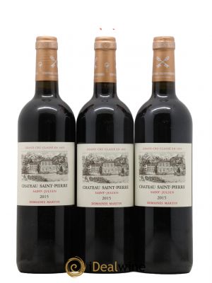 Château Saint-Pierre 4ème Grand Cru Classé  2015 - Lot de 3 Bouteilles