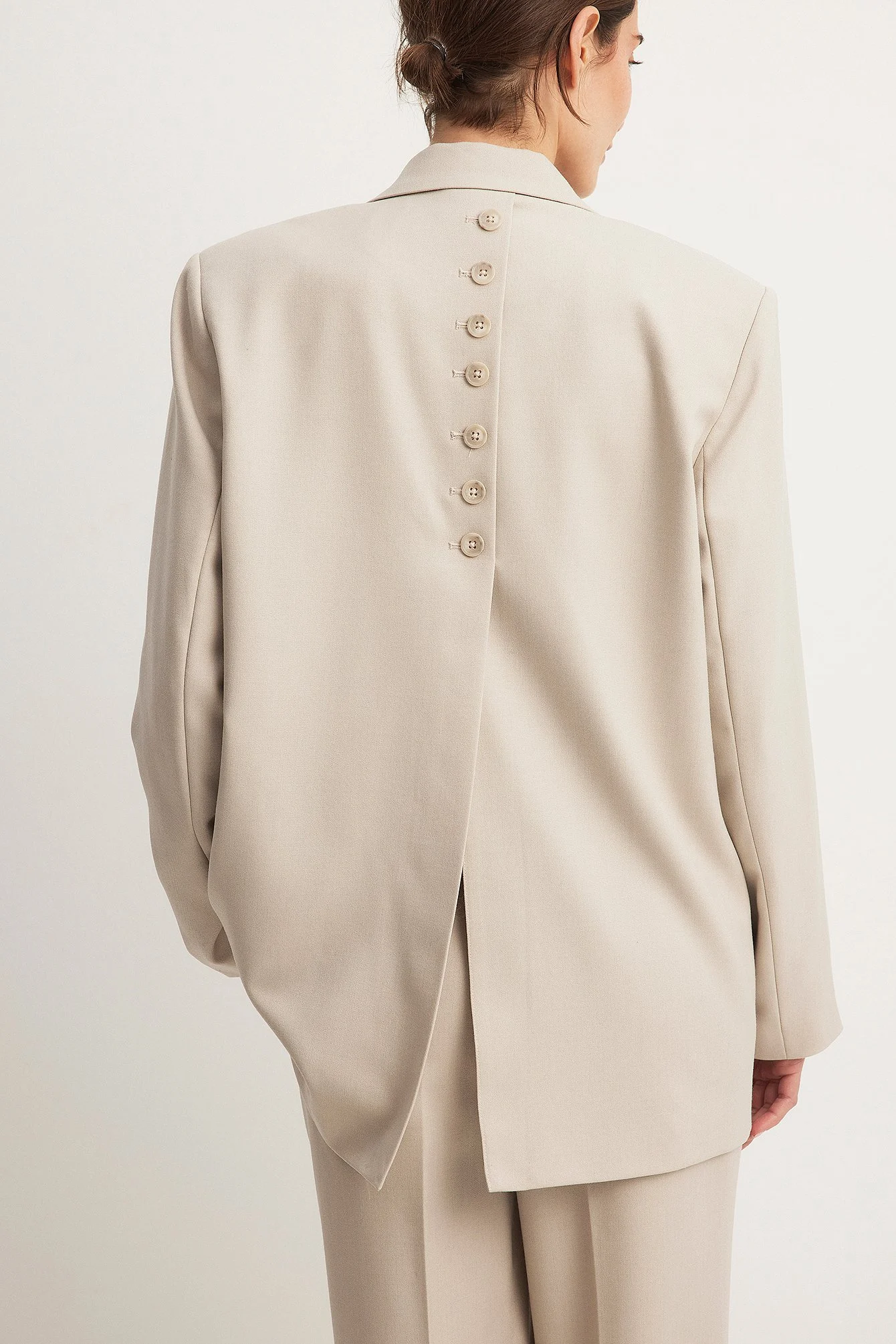 Oversize-Blazer aus Melange