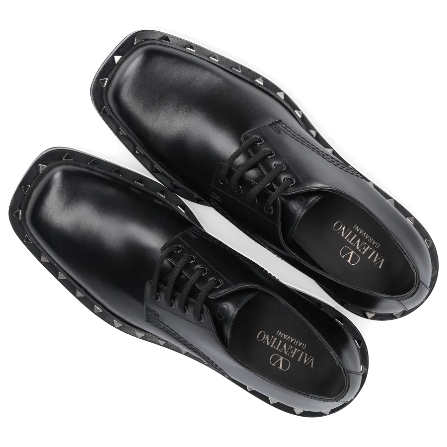 Valentino Garavani - Businessschuhe Derby ROCKSTUD M-WAY Kalbsleder - schwarz