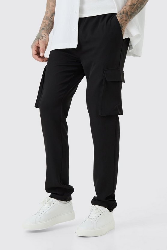 Tall elastische leichte Skinny Cargohose