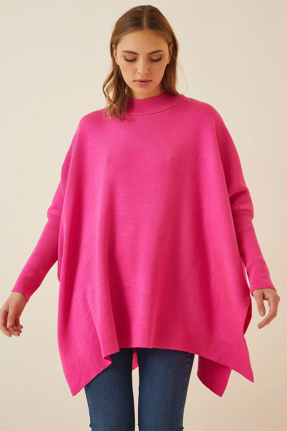 Happiness İstanbul  Pullover - Rosa - Oversized