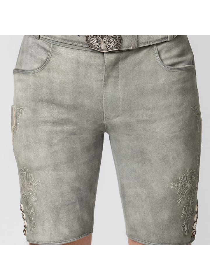 Stockerpoint Lederhose Alois2 in grau günstig kaufen