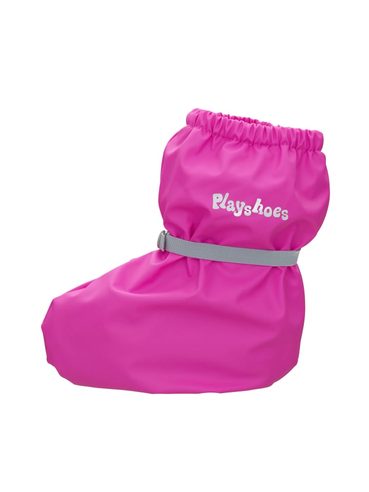 Playshoes Regenfüßlinge mit Fleece-Futter in Neonpink günstig kaufen