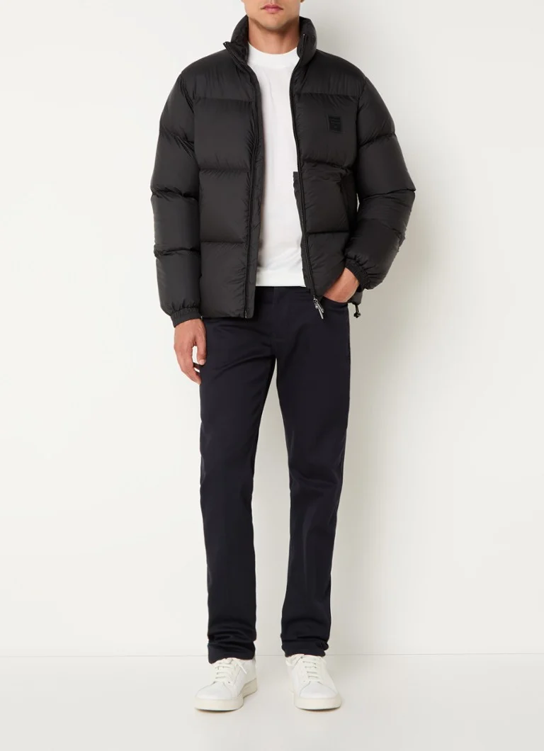 Jachetă Emporio Armani cu puf și logo